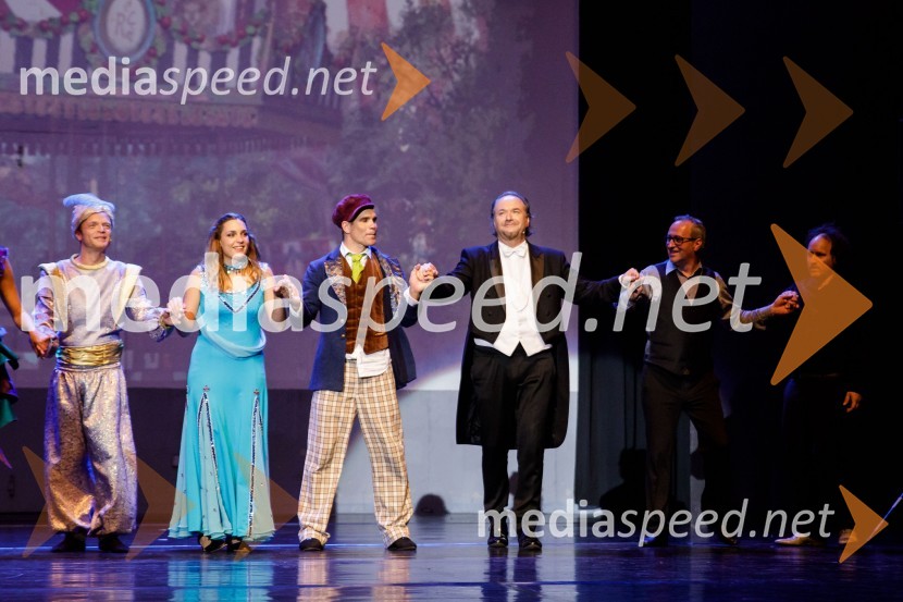  Rok  Matek, igralec;  Eva Tancer, plesalka;  ... ;  Patrik Greblo, dirigent;  ... Stoletje mjuzikla, premiera Gledališča Koper