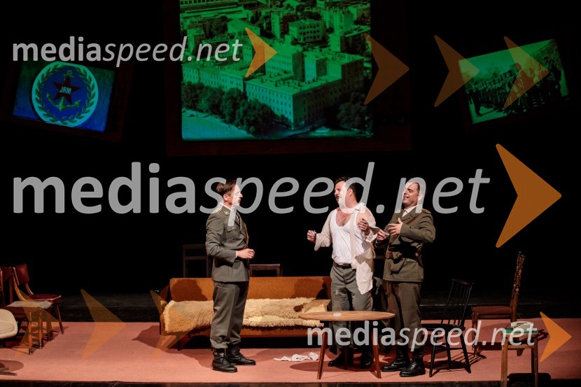  Aleksandar Stojković, igralec;  Boris Šavija, igralec;  Igor Štamulak, igralecJugoslavija, moja dežela, krstna uprizoritev drame