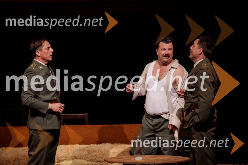  Aleksandar Stojković, igralec;  Boris Šavija, igralec;  Igor Štamulak, igralecJugoslavija, moja dežela, krstna uprizoritev drame