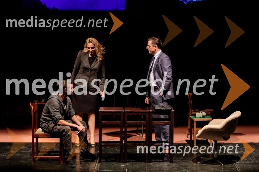  Blaž Popovski, igralec;  Tjaša Hrovat, igralka;  Igor Štamulak, igralecJugoslavija, moja dežela, krstna uprizoritev drame