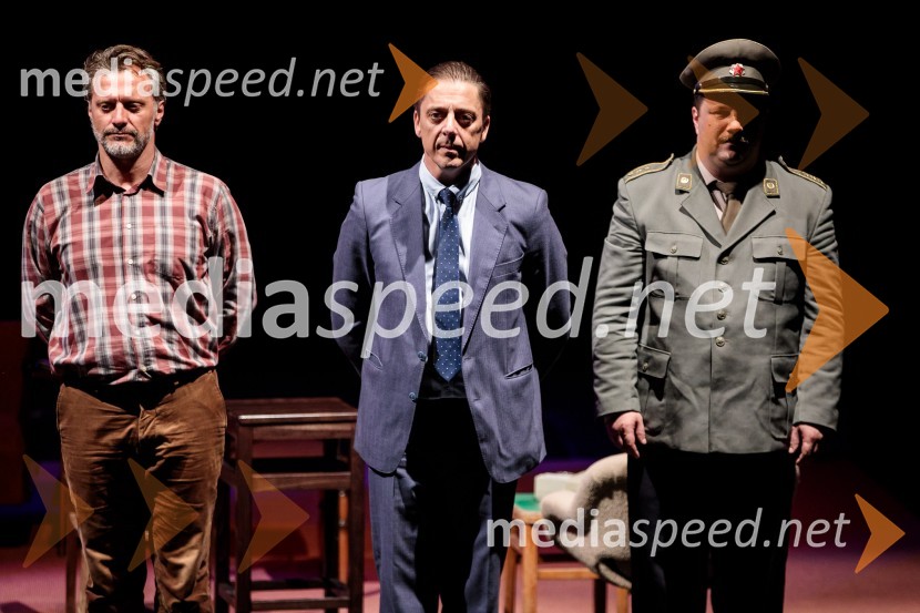  Željko Erkić, igralec;  Igor Štamulak, igralec;  Boris Šavija, igralecJugoslavija, moja dežela, krstna uprizoritev drame