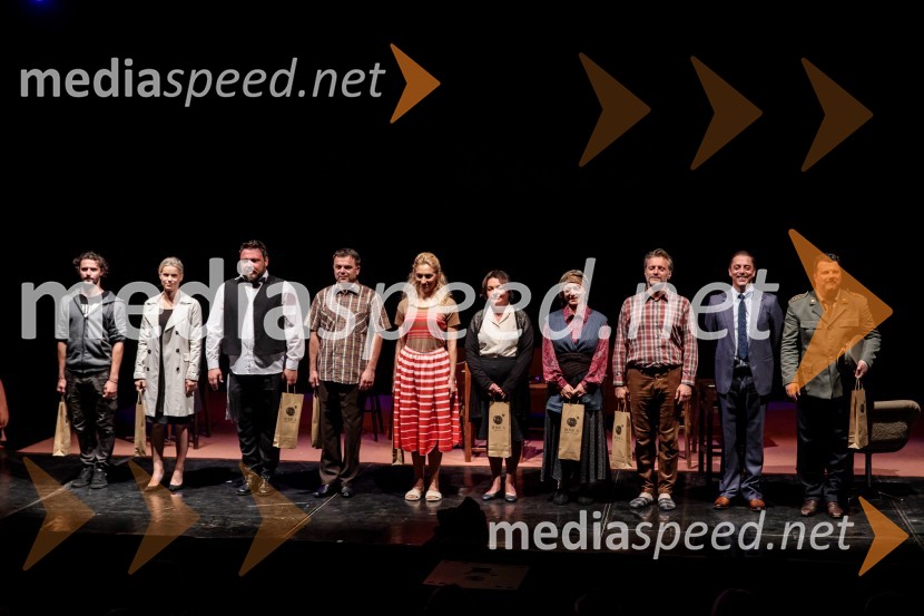  Blaž Popovski, igralec;  Tjaša Hrovat, igralka;  Dean Batoz, igralec;  Aleksandar Stojković, igralec;  Mirela Predojević, igralka;  Mojca Partljič, igralka;  Miljka Brđanin, igralka;  Željko Erkić, igralec;  Igor Štamulak, igralec;  Boris Šavija, igralecJugoslavija, moja dežela, krstna uprizoritev drame