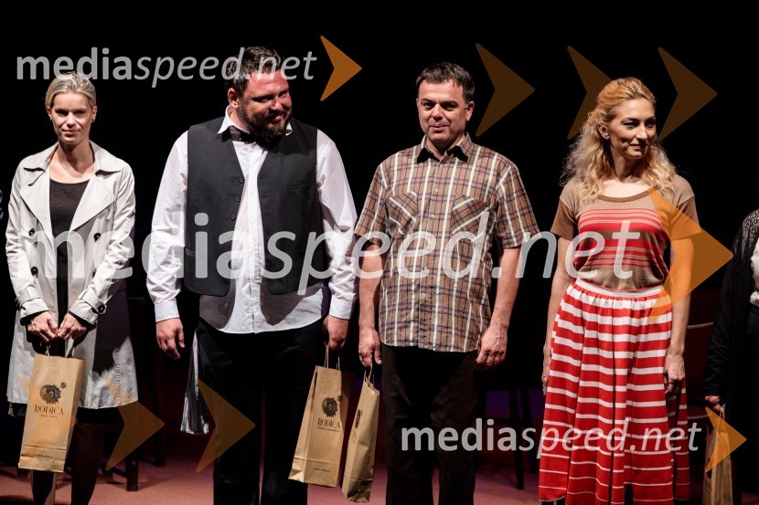  Tjaša Hrovat, igralka;  Dean Batoz, igralec;  Aleksandar Stojković, igralec;  Mirela Predojević, igralkaJugoslavija, moja dežela, krstna uprizoritev drame