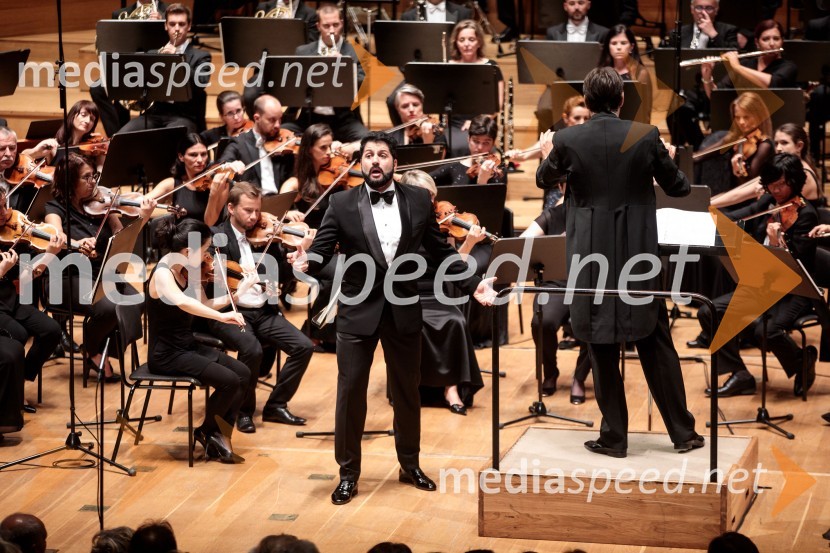  Jusif Ejvazov, tenorAnna Netrebko in Yusif Eyvazov, nastop v okviru 69. Ljubljana Festivala