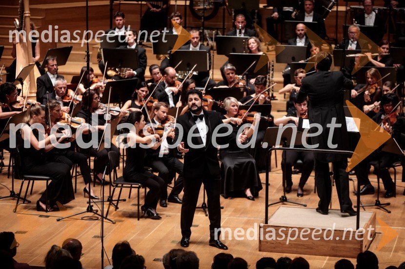  Jusif Ejvazov, tenorAnna Netrebko in Yusif Eyvazov, nastop v okviru 69. Ljubljana Festivala