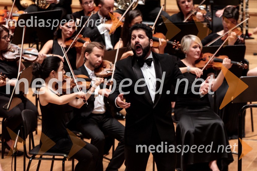  Jusif Ejvazov, tenorAnna Netrebko in Yusif Eyvazov, nastop v okviru 69. Ljubljana Festivala