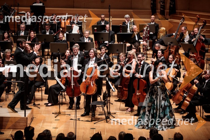  Anna Netrebko, sopranistkaAnna Netrebko in Yusif Eyvazov, nastop v okviru 69. Ljubljana Festivala