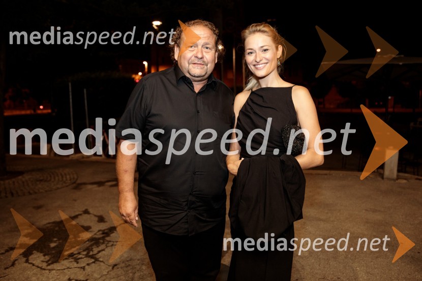  Darko  Brlek, direktor in umetniški vodja, Festival Ljubljana;  Nika Gorič, sopranistkaAnna Netrebko in Yusif Eyvazov, nastop v okviru 69. Ljubljana Festivala