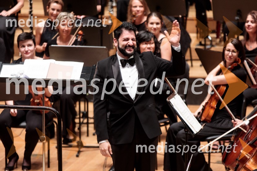  Jusif Ejvazov, tenorAnna Netrebko in Yusif Eyvazov, nastop v okviru 69. Ljubljana Festivala