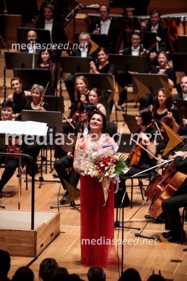  Anna Netrebko, sopranistkaAnna Netrebko in Yusif Eyvazov, nastop v okviru 69. Ljubljana Festivala