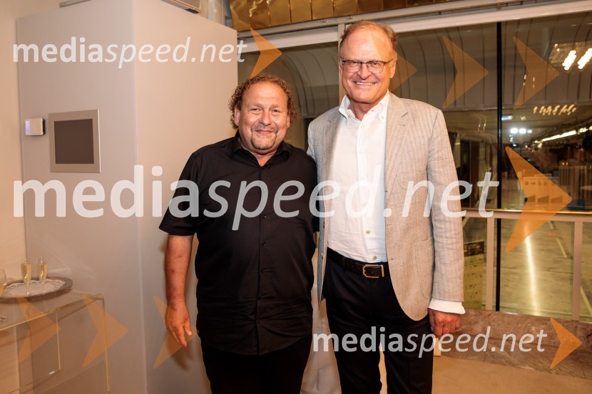  Darko  Brlek, direktor in umetniški vodja, Festival Ljubljana;  Janez  Škrabec, direktor Riko d.o.o., predsednik Slovensko-ruskega poslovnega sveta, častni konzul BelorusijeAnna Netrebko in Yusif Eyvazov, nastop v okviru 69. Ljubljana Festivala