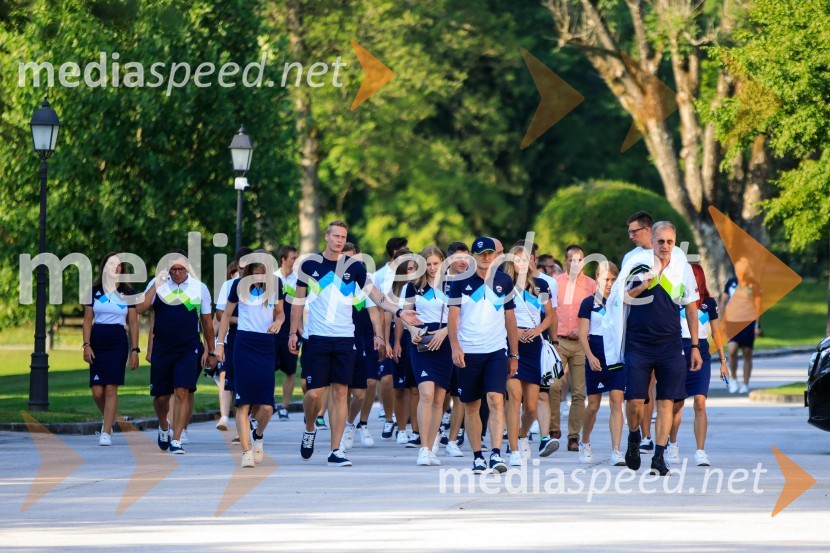 Sprejem olimpijske reprezentance na Brdu