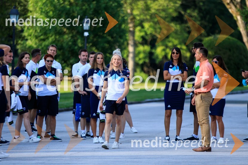 Sprejem olimpijske reprezentance na Brdu