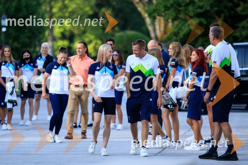 Sprejem olimpijske reprezentance na Brdu