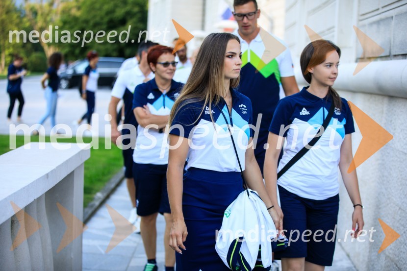 Sprejem olimpijske reprezentance na Brdu