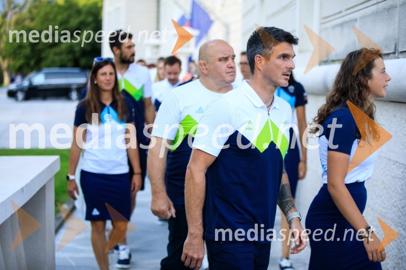 Sprejem olimpijske reprezentance na Brdu