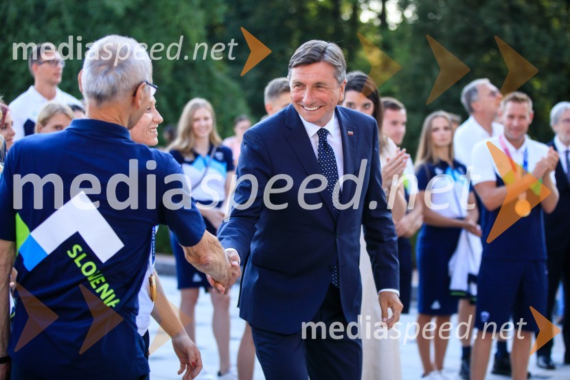  ... ;  Borut Pahor, predsednik Republike SlovenijeSprejem olimpijske reprezentance na Brdu