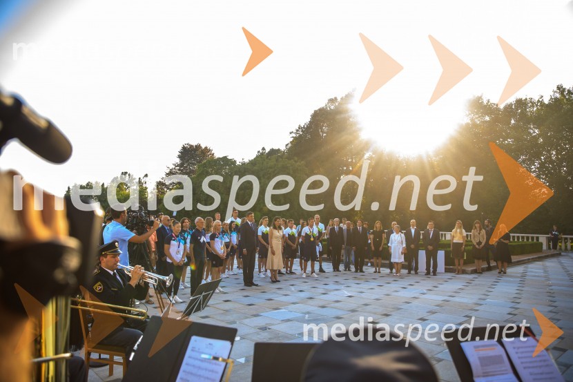 Sprejem olimpijske reprezentance na Brdu