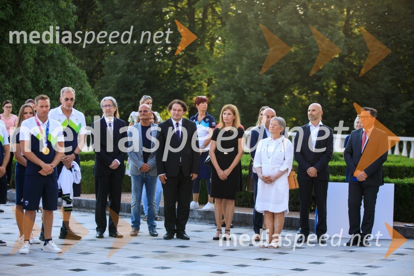 Sprejem olimpijske reprezentance na Brdu