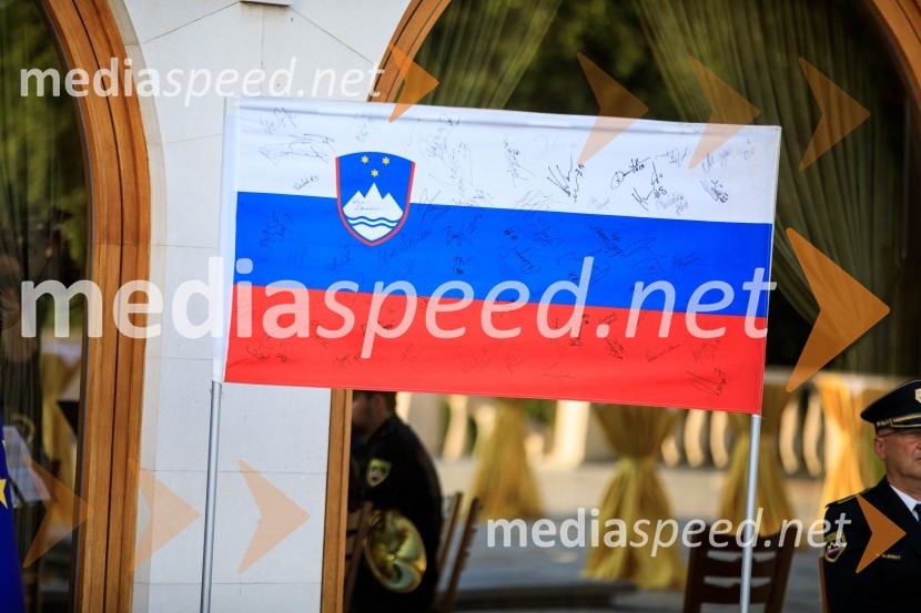 Sprejem olimpijske reprezentance na Brdu