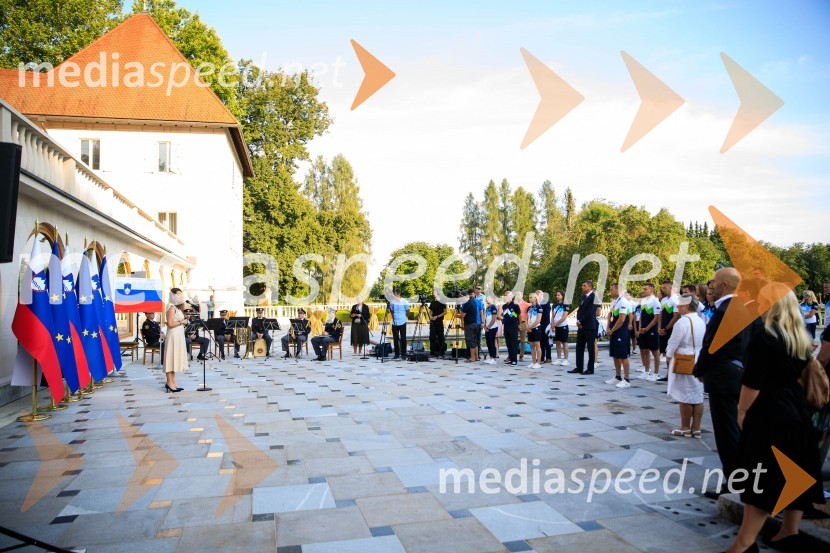 Sprejem olimpijske reprezentance na Brdu