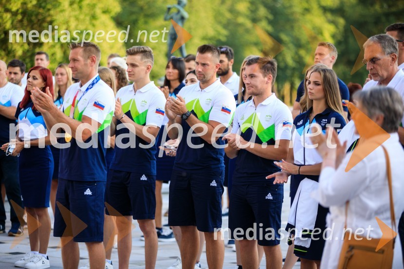 Sprejem olimpijske reprezentance na Brdu