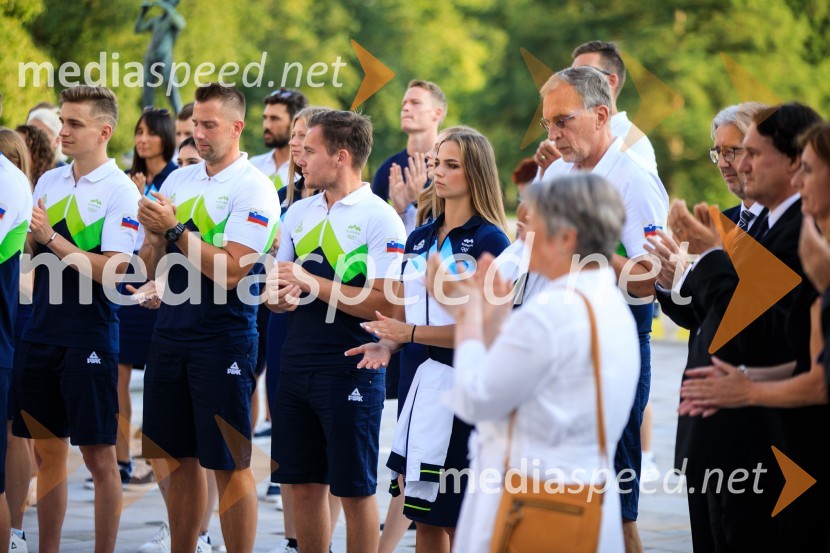 Sprejem olimpijske reprezentance na Brdu