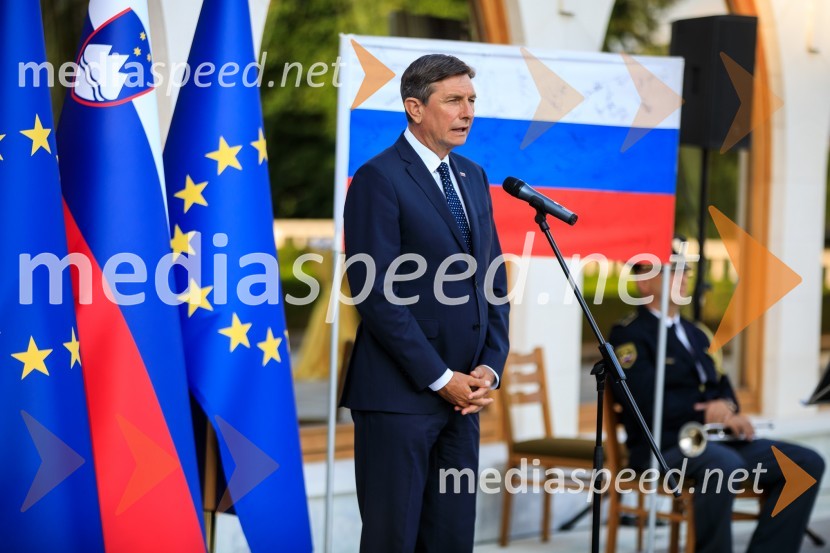  Borut Pahor, predsednik Republike SlovenijeSprejem olimpijske reprezentance na Brdu