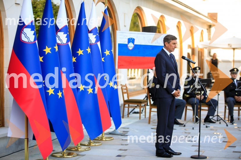  Borut Pahor, predsednik Republike SlovenijeSprejem olimpijske reprezentance na Brdu