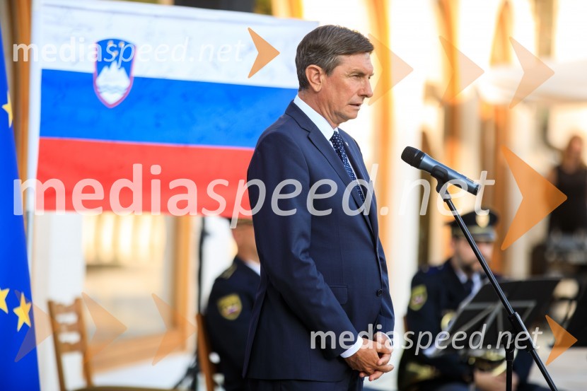  Borut Pahor, predsednik Republike SlovenijeSprejem olimpijske reprezentance na Brdu