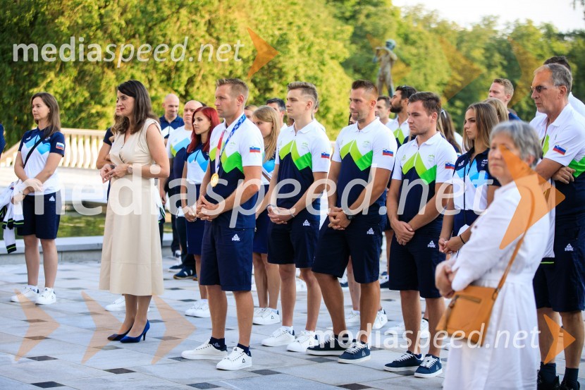 Sprejem olimpijske reprezentance na Brdu
