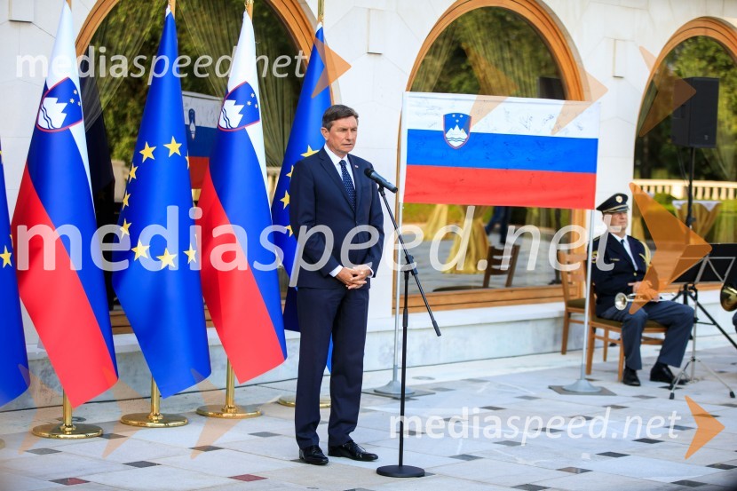  Borut Pahor, predsednik Republike SlovenijeSprejem olimpijske reprezentance na Brdu