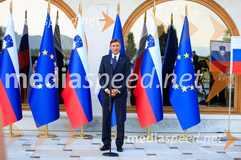  Borut Pahor, predsednik Republike SlovenijeSprejem olimpijske reprezentance na Brdu