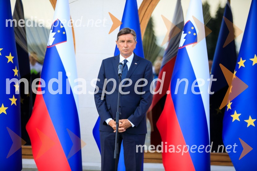  Borut Pahor, predsednik Republike SlovenijeSprejem olimpijske reprezentance na Brdu