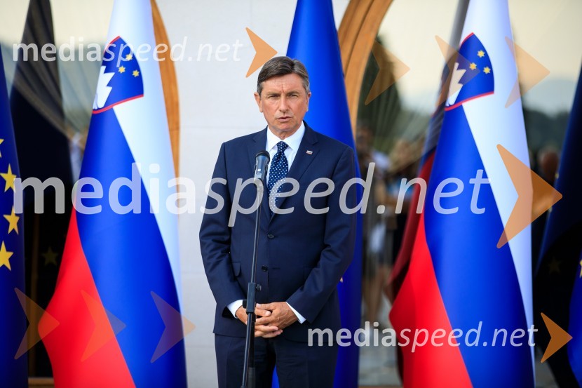  Borut Pahor, predsednik Republike SlovenijeSprejem olimpijske reprezentance na Brdu