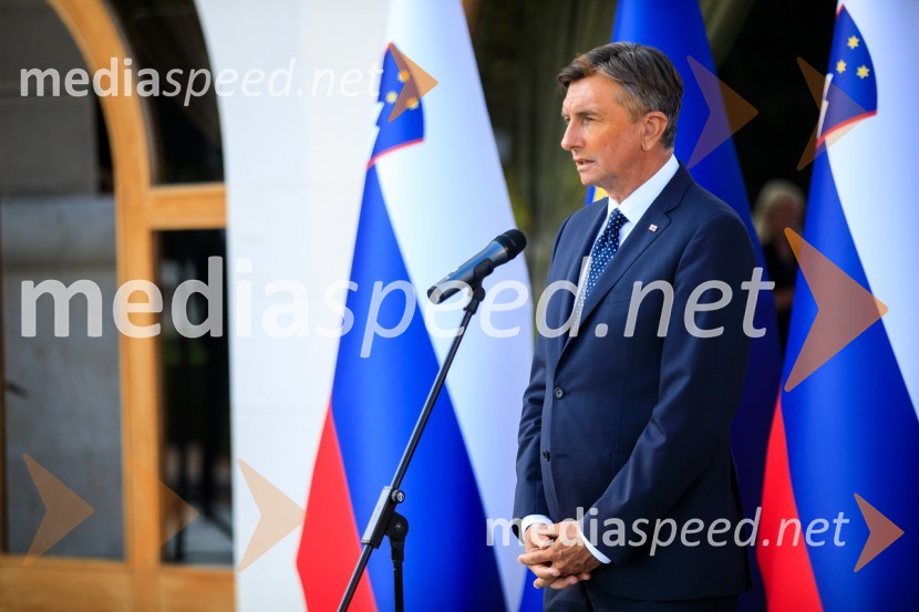  Borut Pahor, predsednik Republike SlovenijeSprejem olimpijske reprezentance na Brdu
