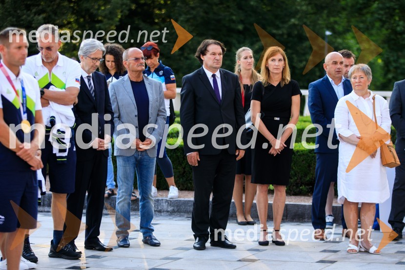 Sprejem olimpijske reprezentance na Brdu