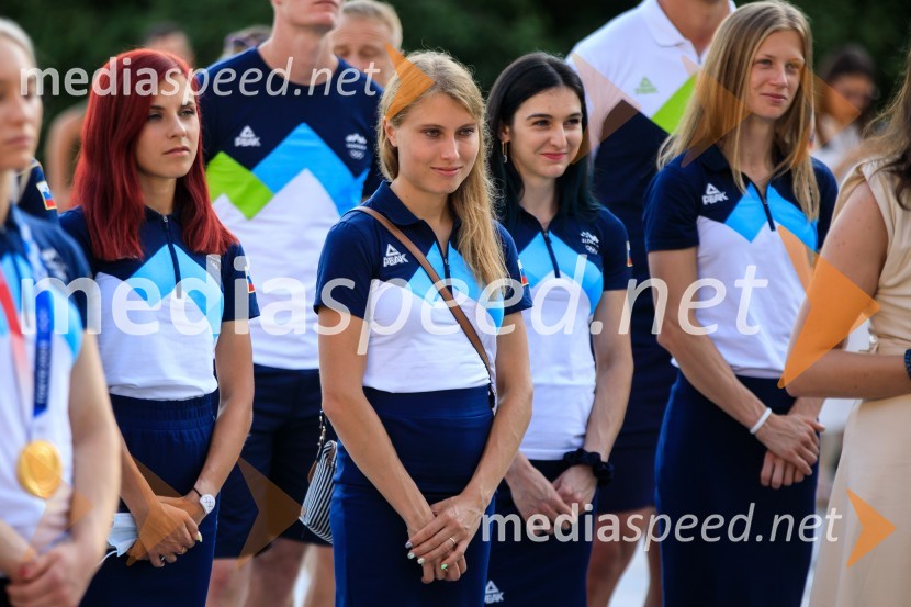 Sprejem olimpijske reprezentance na Brdu
