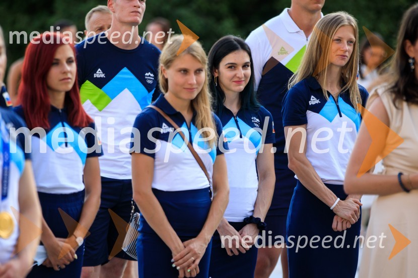 Sprejem olimpijske reprezentance na Brdu