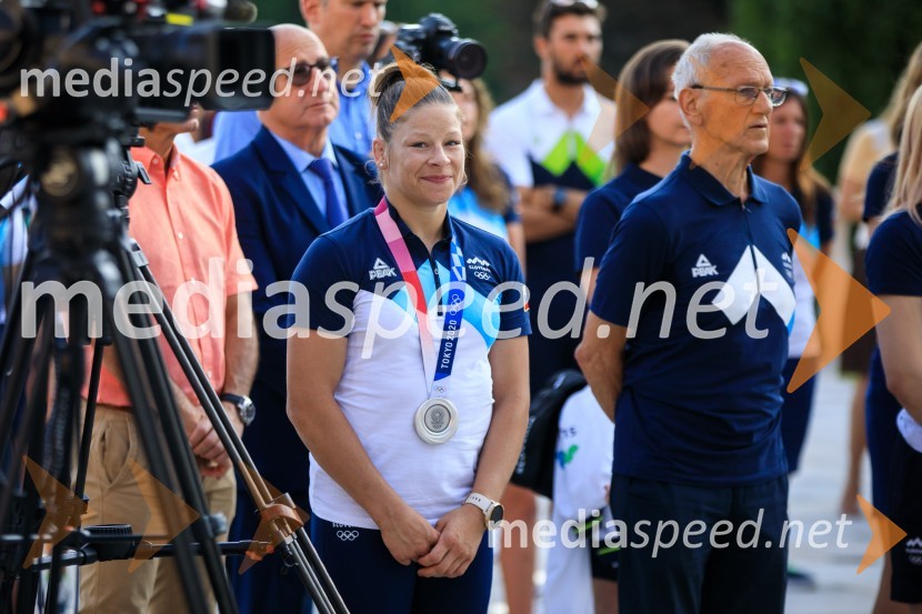  Tina Trstenjak, judoistka;  ... Sprejem olimpijske reprezentance na Brdu