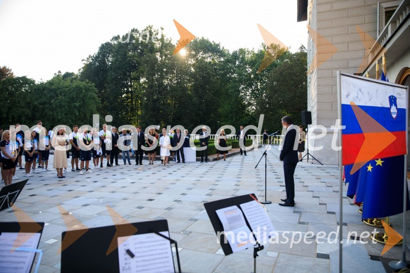 Sprejem olimpijske reprezentance na Brdu