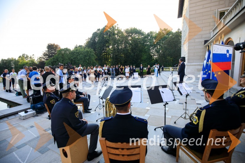 Sprejem olimpijske reprezentance na Brdu