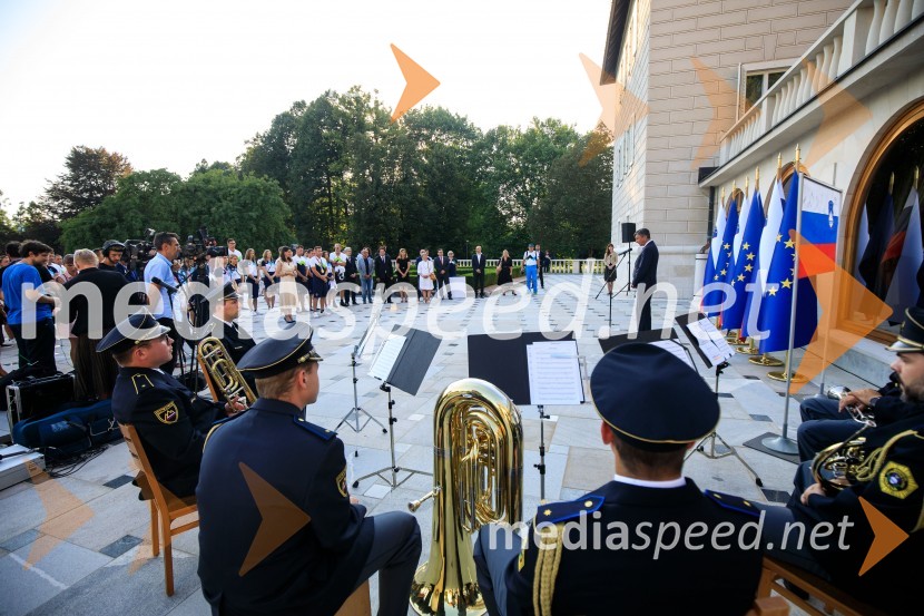 Sprejem olimpijske reprezentance na Brdu