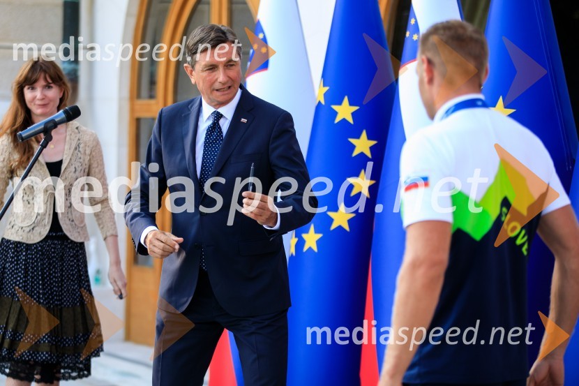  Borut Pahor, predsednik Republike Slovenije;  ... Sprejem olimpijske reprezentance na Brdu