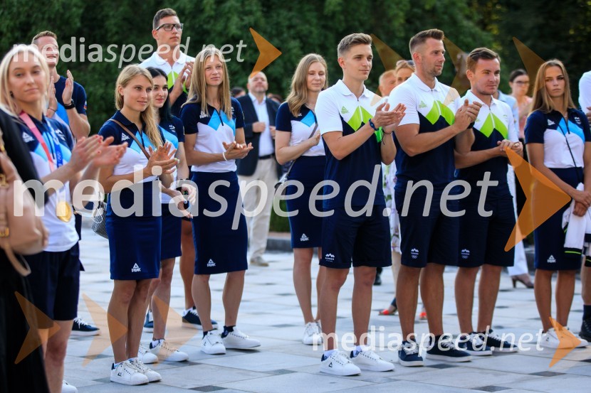 Sprejem olimpijske reprezentance na Brdu
