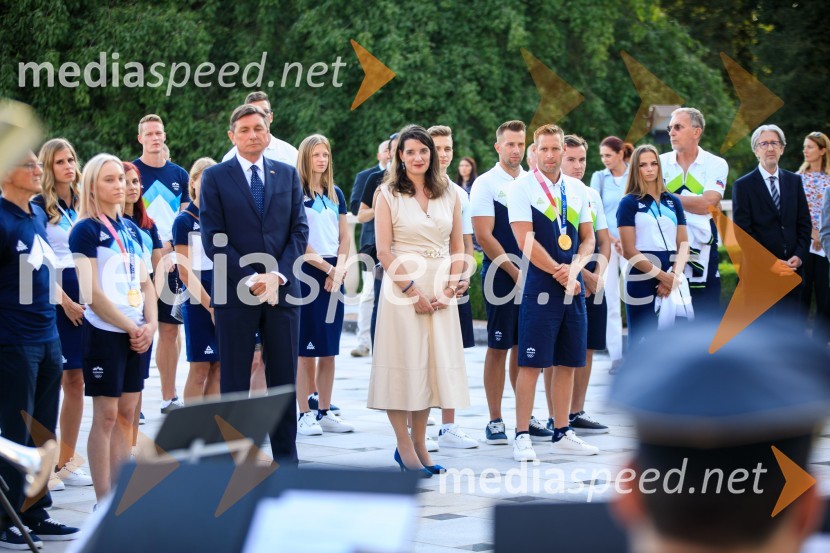 Sprejem olimpijske reprezentance na Brdu
