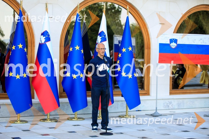 Sprejem olimpijske reprezentance na Brdu
