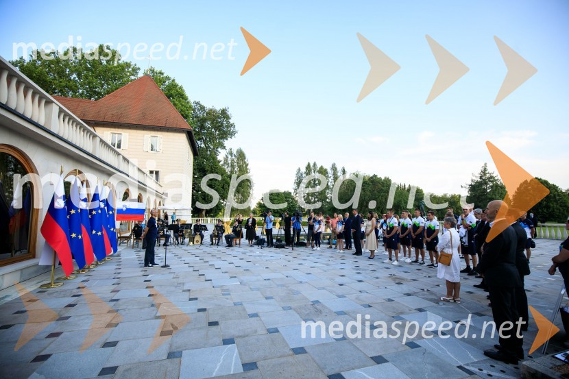 Sprejem olimpijske reprezentance na Brdu