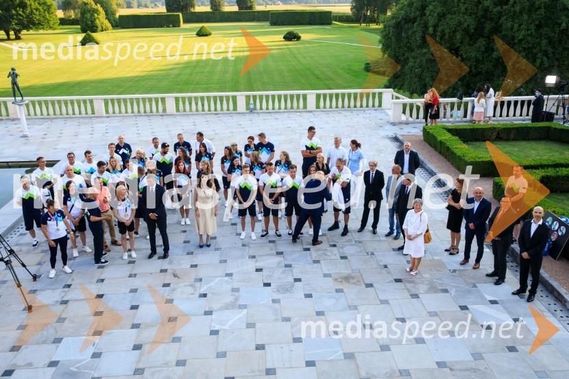 Sprejem olimpijske reprezentance na Brdu