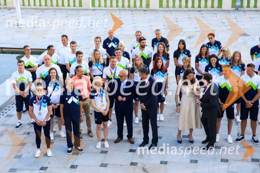 Sprejem olimpijske reprezentance na Brdu